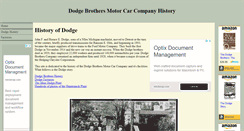 Desktop Screenshot of dodgemotorcar.com